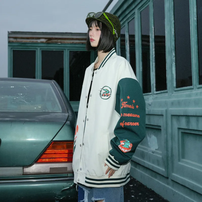 dnnnnx Gradient-effect Letter-printed Unisex Baseball Jersey-11
