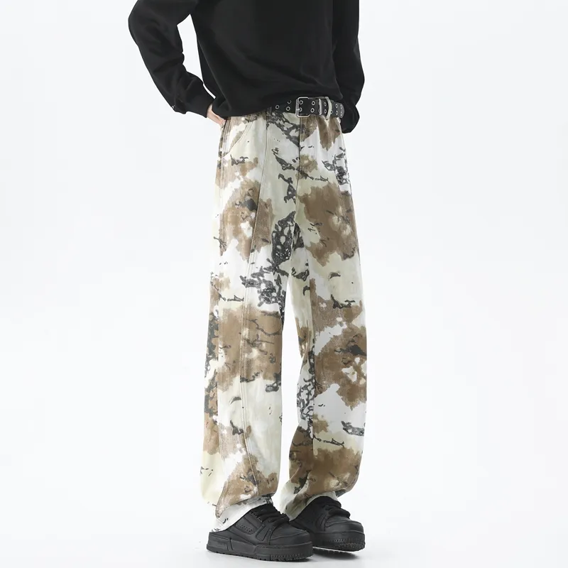 Dnnnn Jeans Unisex Desert Camouflage-0