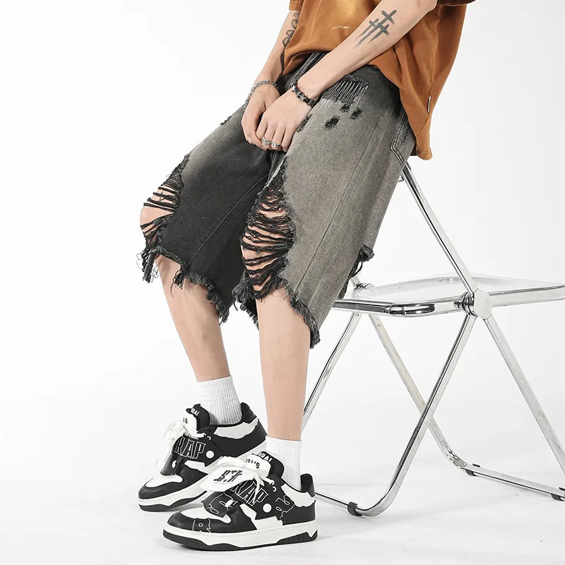 WELTER EXPERIMENT Denim Shorts Unisex-4