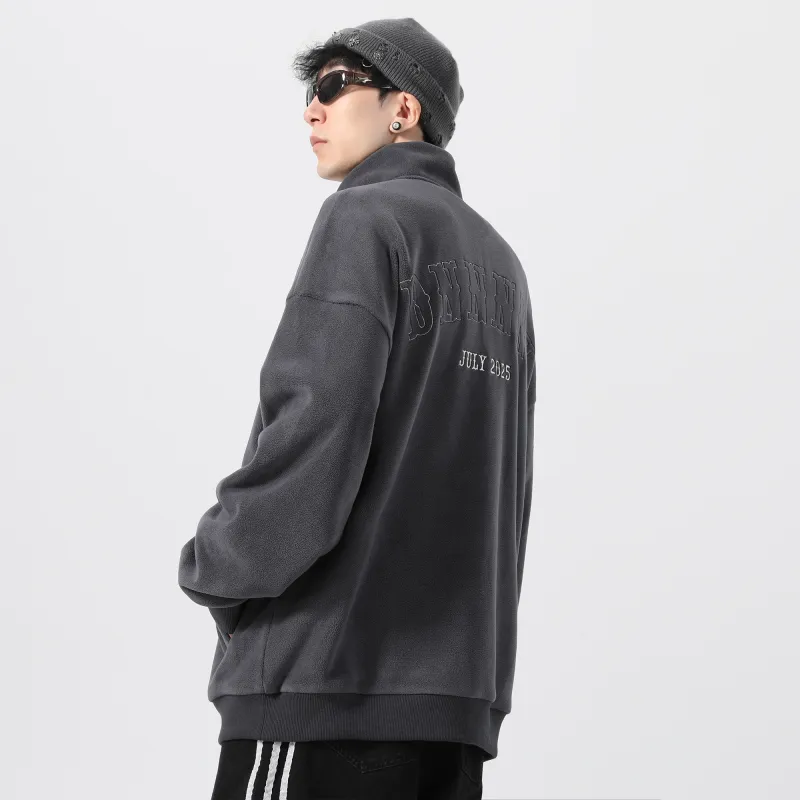 Dnnnn Velvet Sweatshirt Jacket Winter Unisex-10