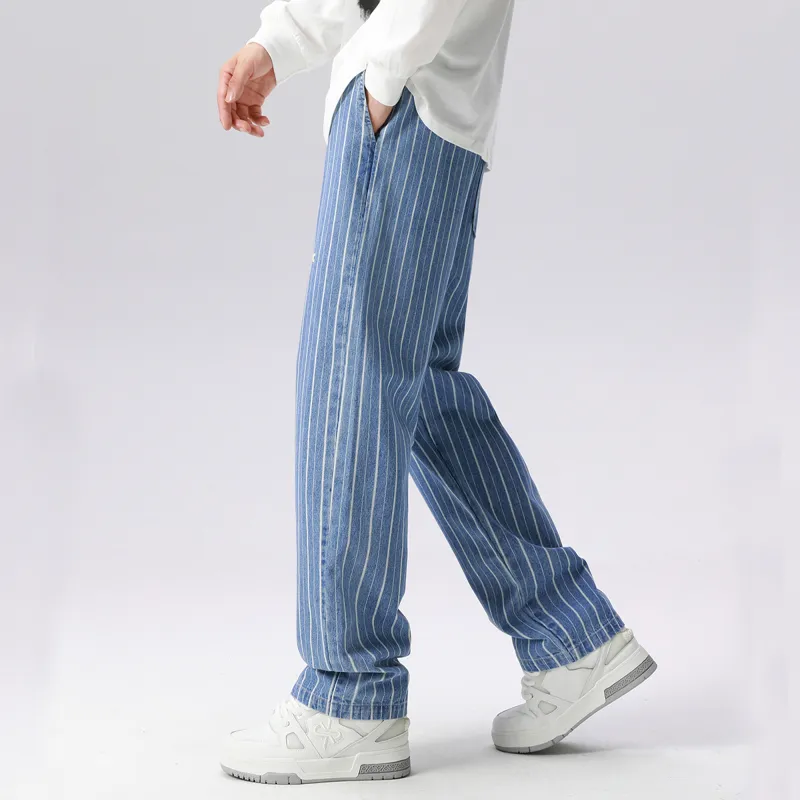 Dnnnnx Jeans Unisex Light Blue-4