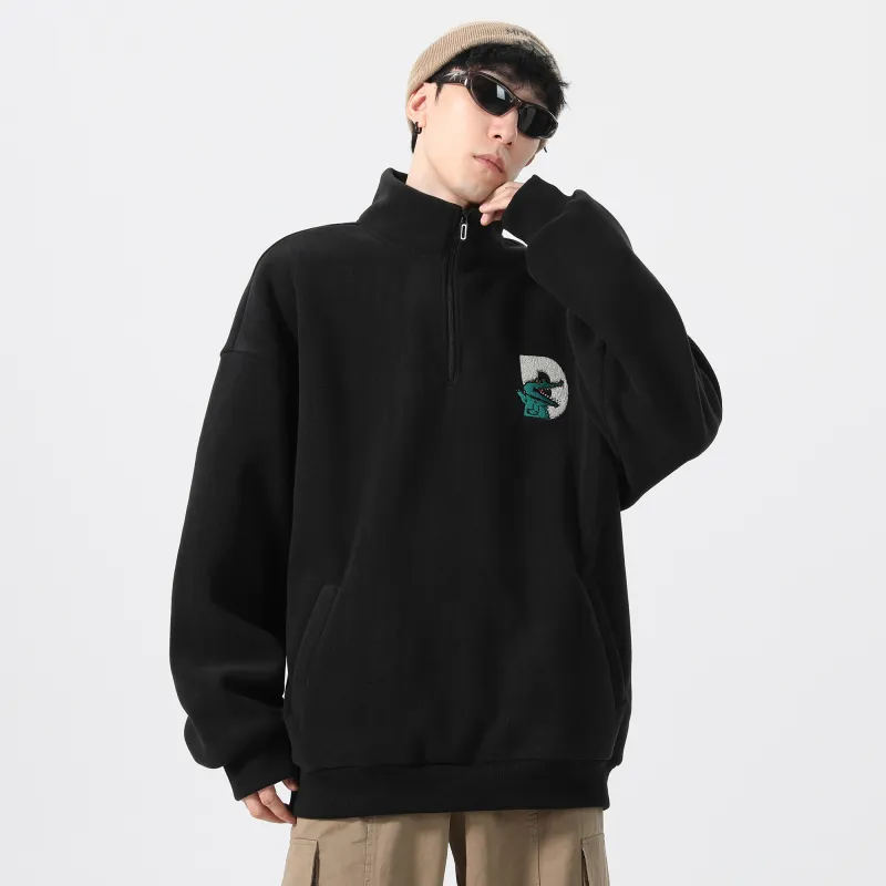 Dnnnn Velvet Sweatshirt Jacket Winter Unisex-2