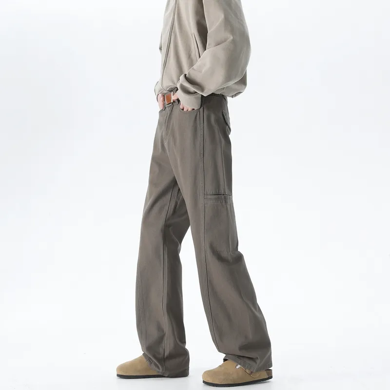 Dnnnnx Jeans Unisex Coffee-4