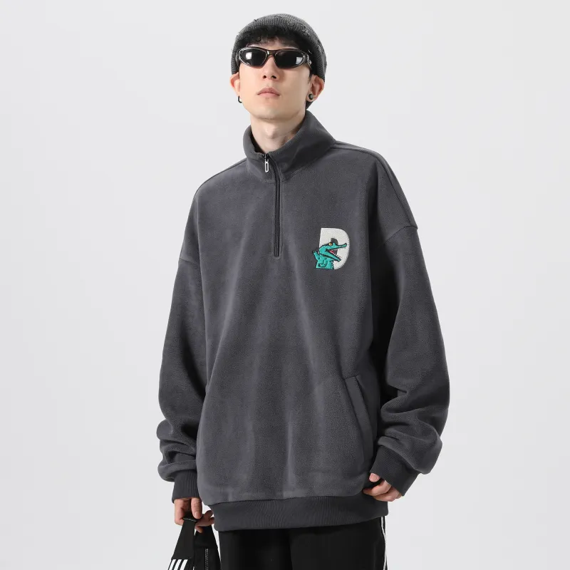 Dnnnn Velvet Sweatshirt Jacket Winter Unisex-13