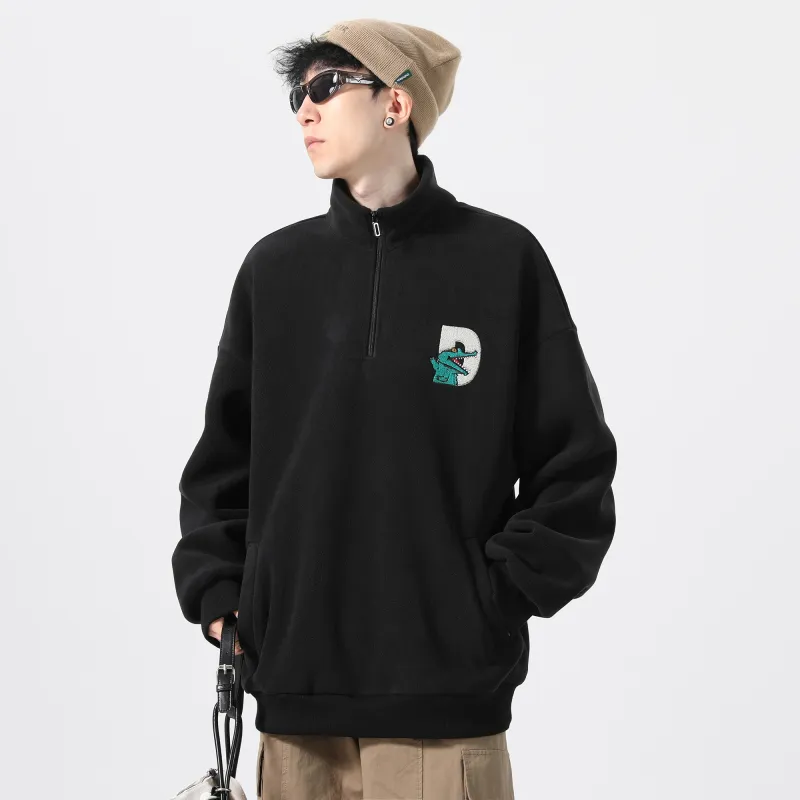 Dnnnn Velvet Sweatshirt Jacket Winter Unisex-5
