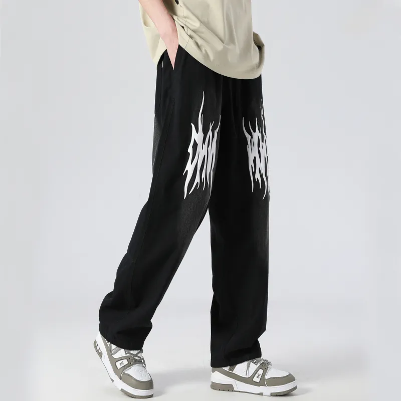 dnnnnx Thorn Print Casual Pants-3