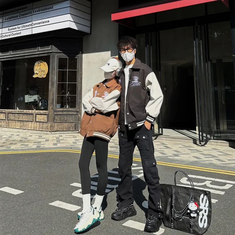 Dnnnn Baseball Jacket Coat Unisex-4