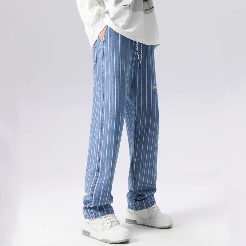 Dnnnnx Jeans Unisex Light Blue-2