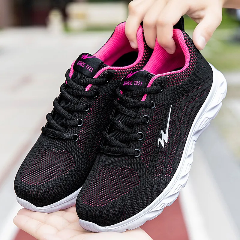 DOUBLE STAR 88 Running Shoes Women's Black Rose Red-1