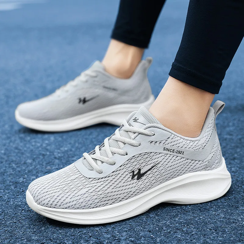 DOUBLE STAR 88 Breathable And Lightweight Low Top Running Shoes Men's Gray-3