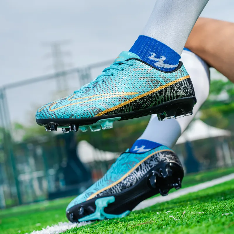 DOUBLE STAR 88 Breathable Warm Soccer Shoes Unisex Black Moon-3