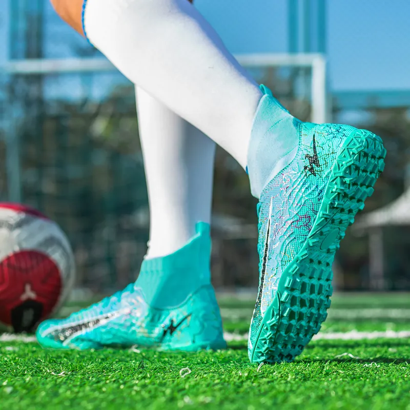 DOUBLE STAR 88 Breathable And Lightweight Soccer Shoes Unisex Aqua-5