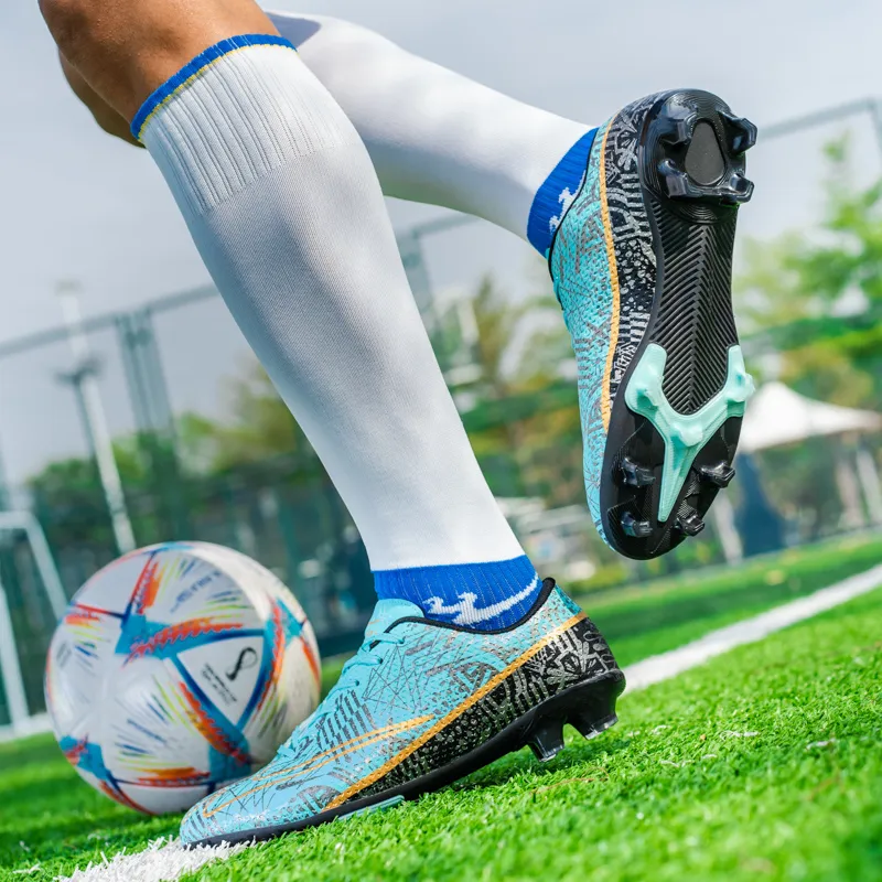 DOUBLE STAR 88 Breathable Warm Soccer Shoes Unisex Black Moon-6