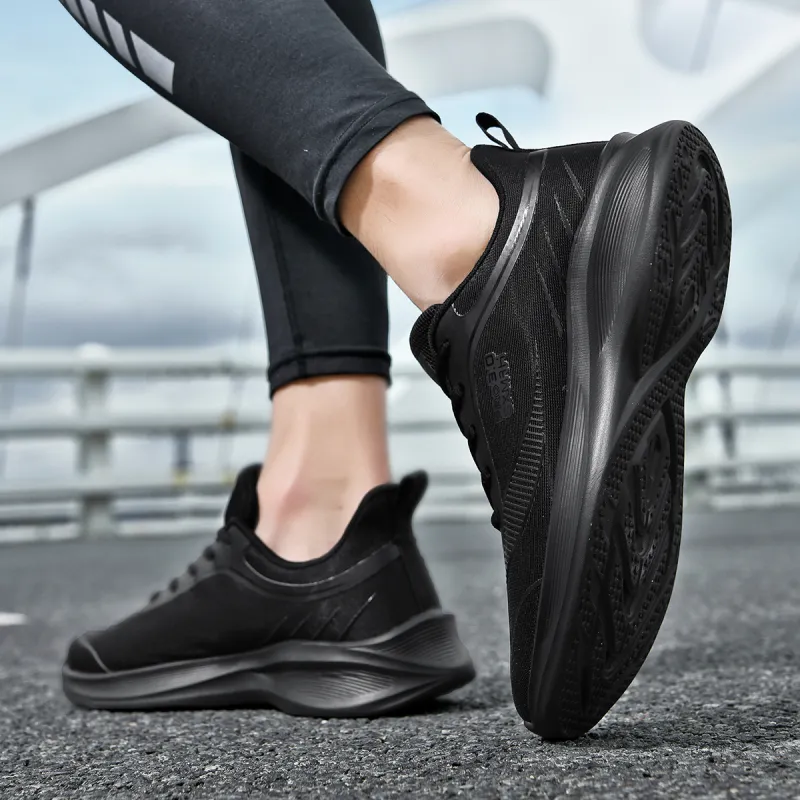 DOUBLE STAR 88 Breathable And Lightweight Running Shoes Men's Black-7
