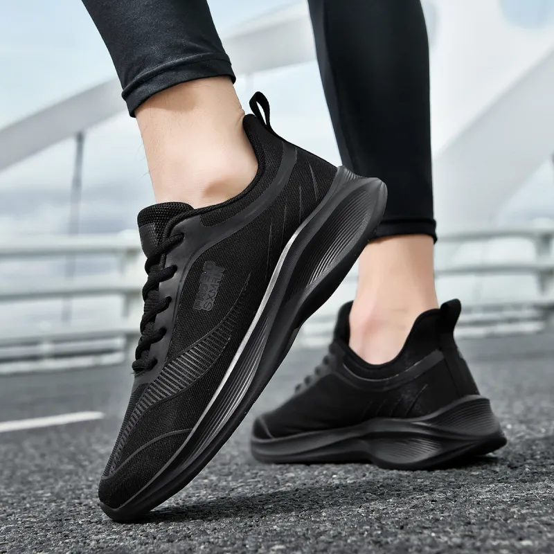 DOUBLE STAR 88 Breathable And Lightweight Running Shoes Men's Black-3