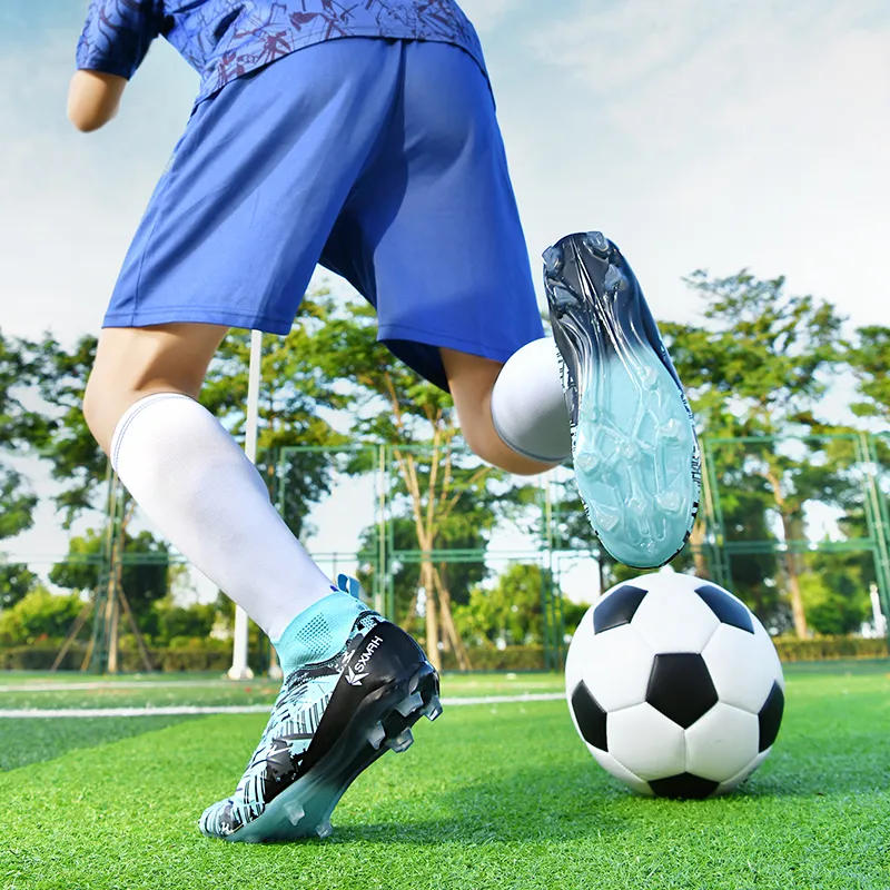DOUBLE STAR 88 Wear resistant And Lightweight Soccer Shoes Unisex Blue-5