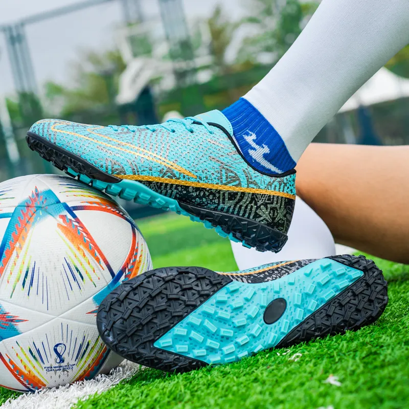 DOUBLE STAR 88 Breathable And Lightweight Soccer Shoes Unisex Black Moon-3