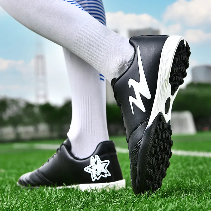 DOUBLE STAR 88 Soccer Shoes Men's White Black-1