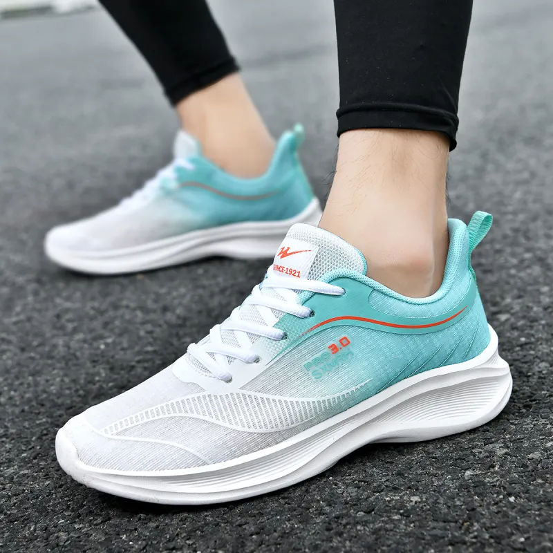 DOUBLE STAR 88 Breathable And Lightweight Running Shoes Men's White Green-2