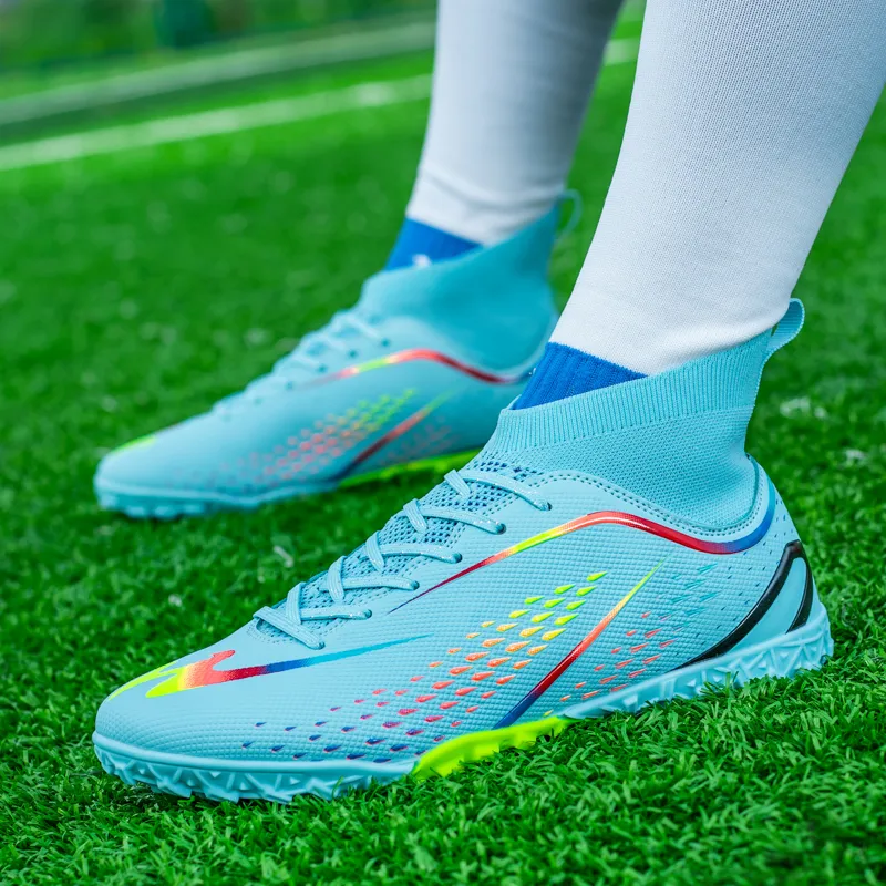 DOUBLE STAR 88 Slip Resistant Cushioning Soccer Shoes Unisex Moon Multicolor-2