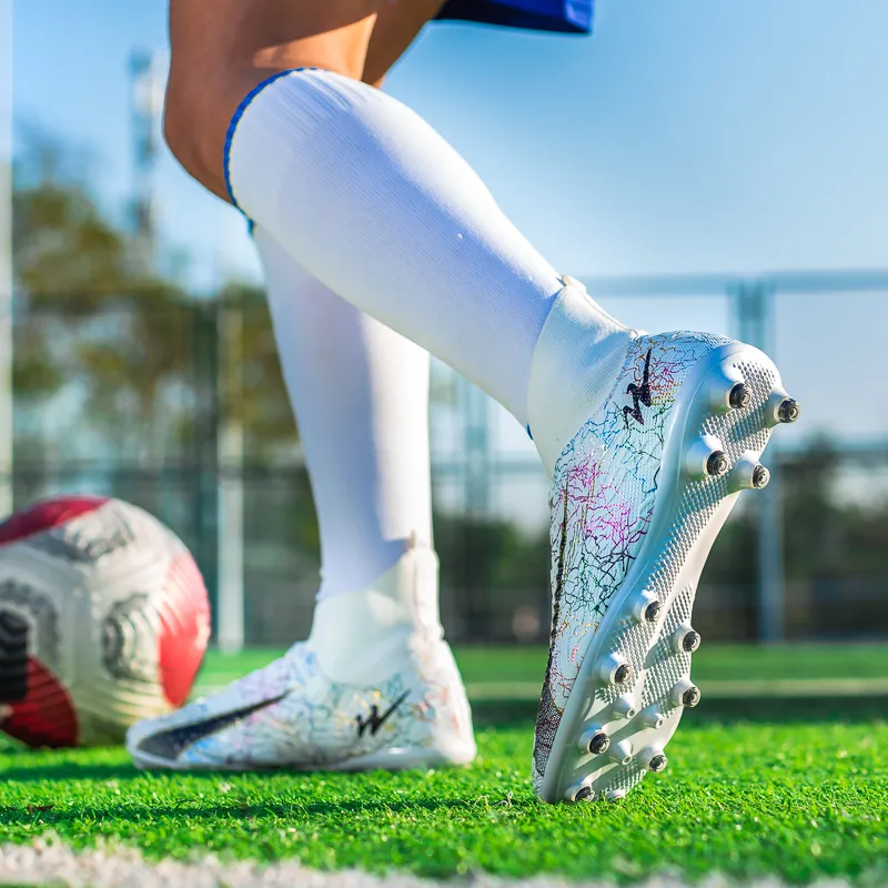 DOUBLE STAR 88 Breathable Lightweight Soccer Shoes Unisex White-5