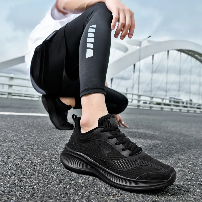 DOUBLE STAR 88 Breathable And Lightweight Running Shoes Men's Black-6