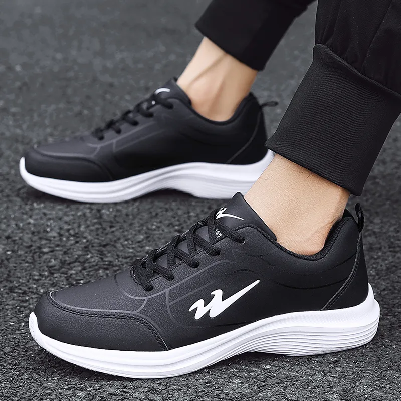 DOUBLE STAR 88 Running Shoes Unisex Black White-3