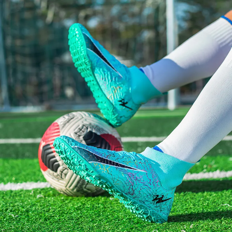 DOUBLE STAR 88 Breathable And Lightweight Soccer Shoes Unisex Aqua-3