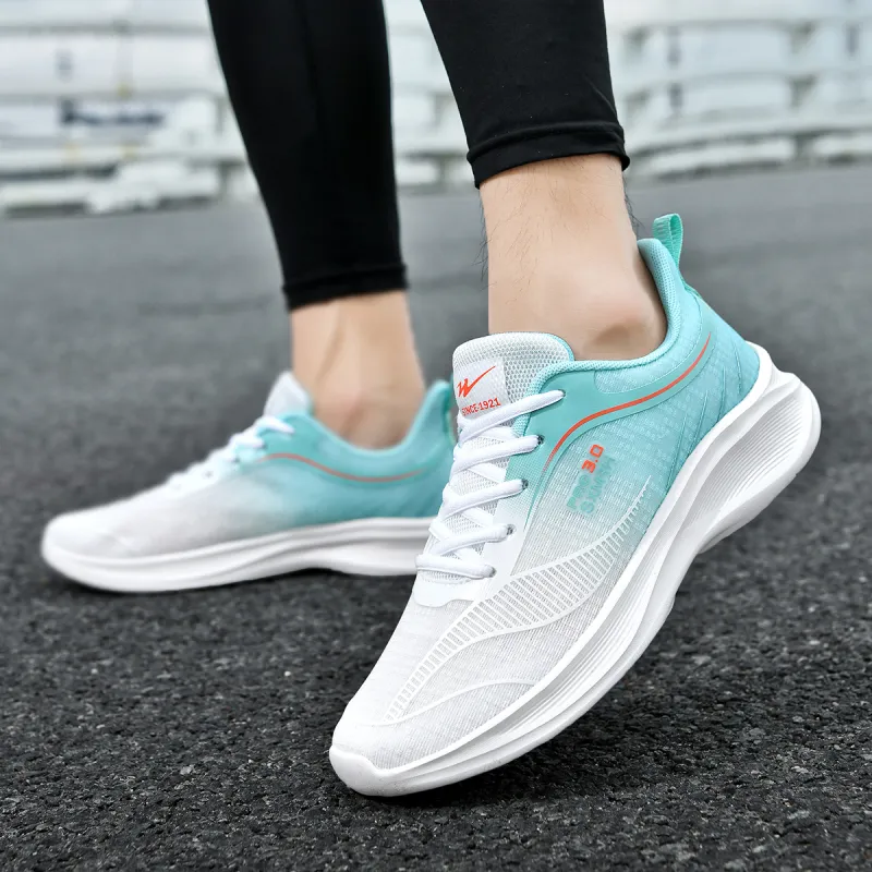 DOUBLE STAR 88 Breathable And Lightweight Running Shoes Men's White Green-1