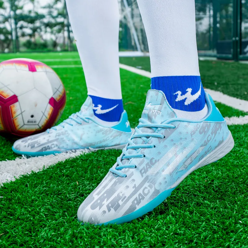 DOUBLE STAR 88 Abrasion Resistant Slip Resistant Soccer Shoes Unisex Aqua-6