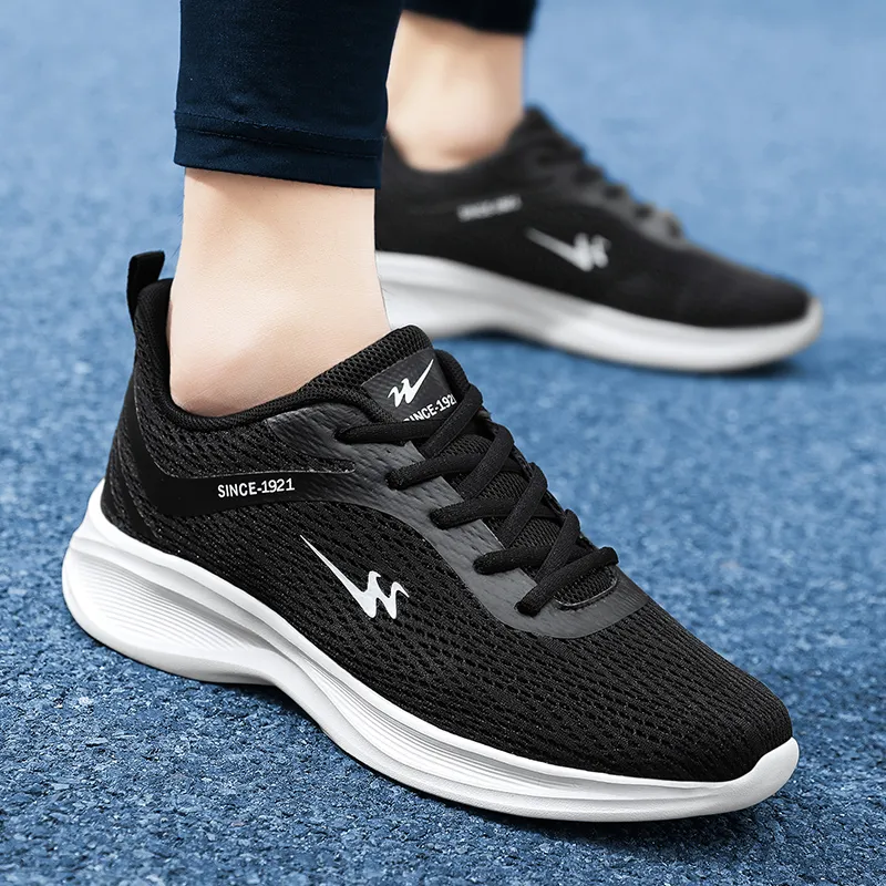 DOUBLE STAR 88 Breathable And Lightweight Low Top Running Shoes Men's Black-7