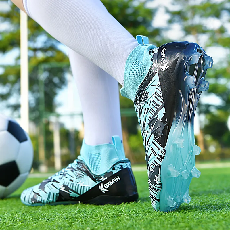 DOUBLE STAR 88 Wear resistant And Lightweight Soccer Shoes Unisex Blue-3