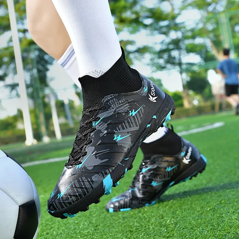 DOUBLE STAR 88 Wear resistant And Lightweight Soccer Shoes Unisex Black-3