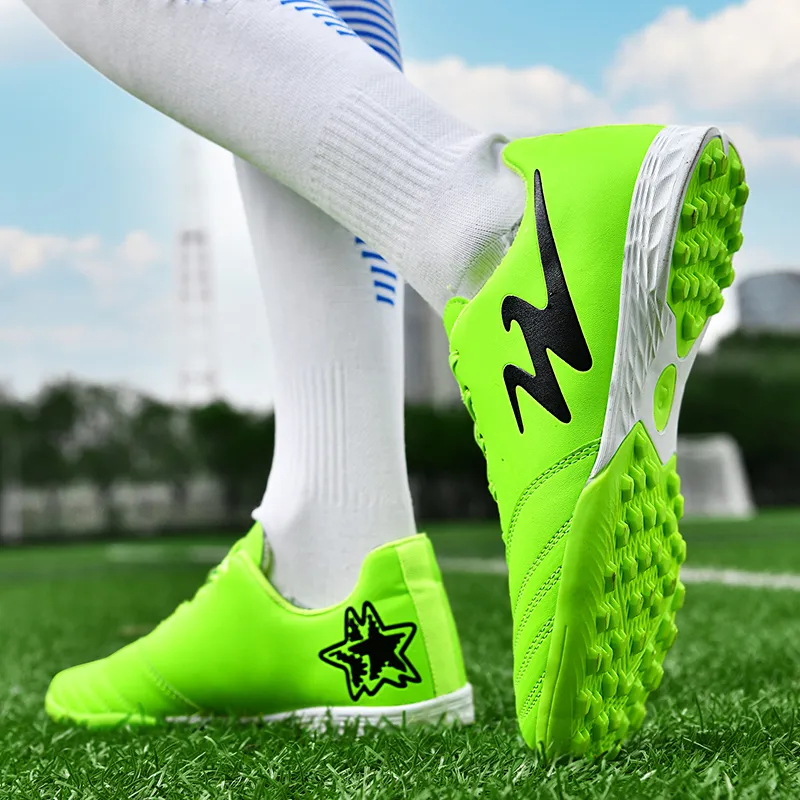 DOUBLE STAR 88 Soccer Shoes Men's Neon Green-4