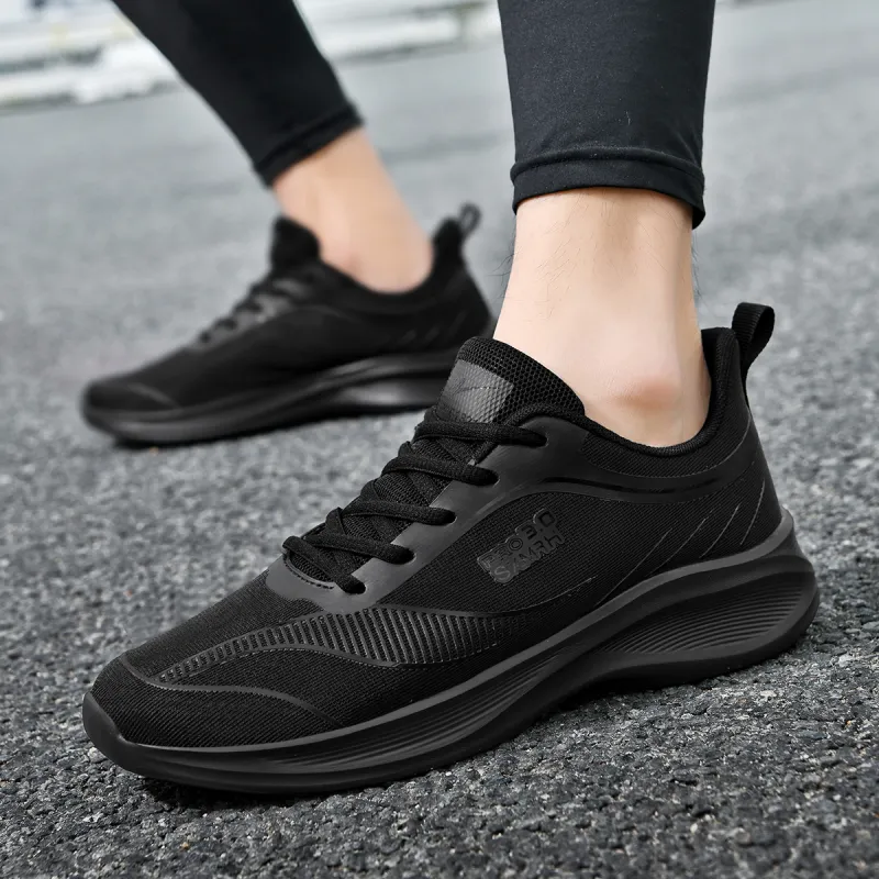 DOUBLE STAR 88 Breathable And Lightweight Running Shoes Men's Black-2