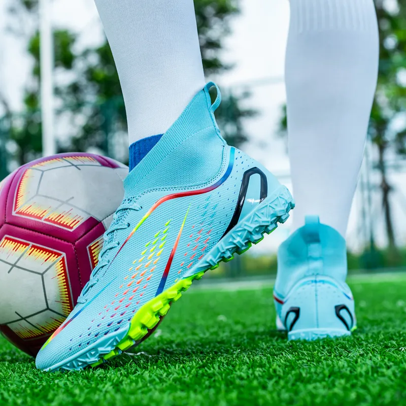 DOUBLE STAR 88 Slip Resistant Cushioning Soccer Shoes Unisex Moon Multicolor-6