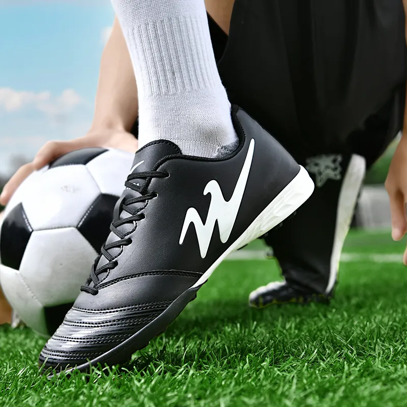 DOUBLE STAR 88 Soccer Shoes Men's White Black-5