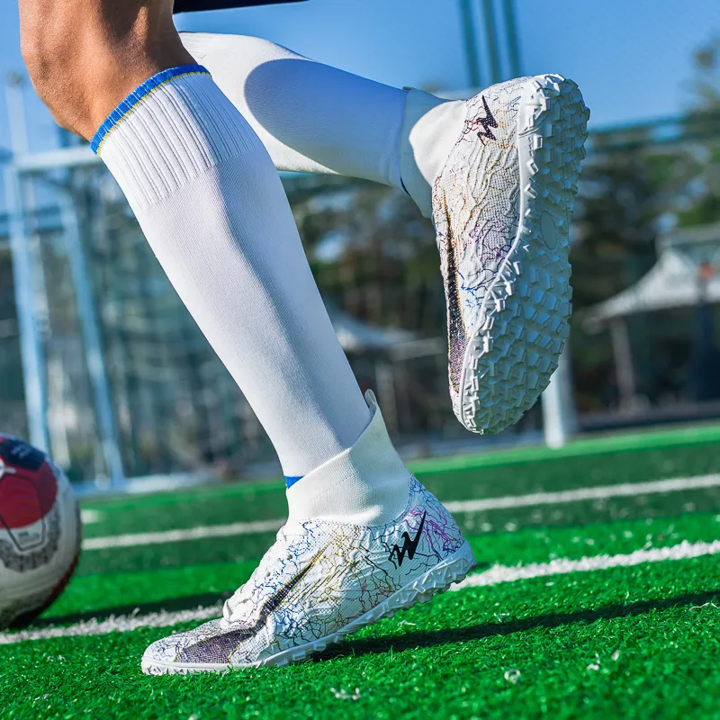 DOUBLE STAR 88 Lightweight Soccer Shoes Unisex White-3