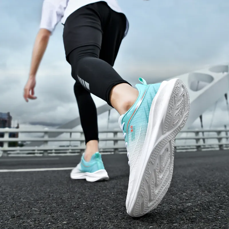 DOUBLE STAR 88 Breathable And Lightweight Running Shoes Men's White Green-5