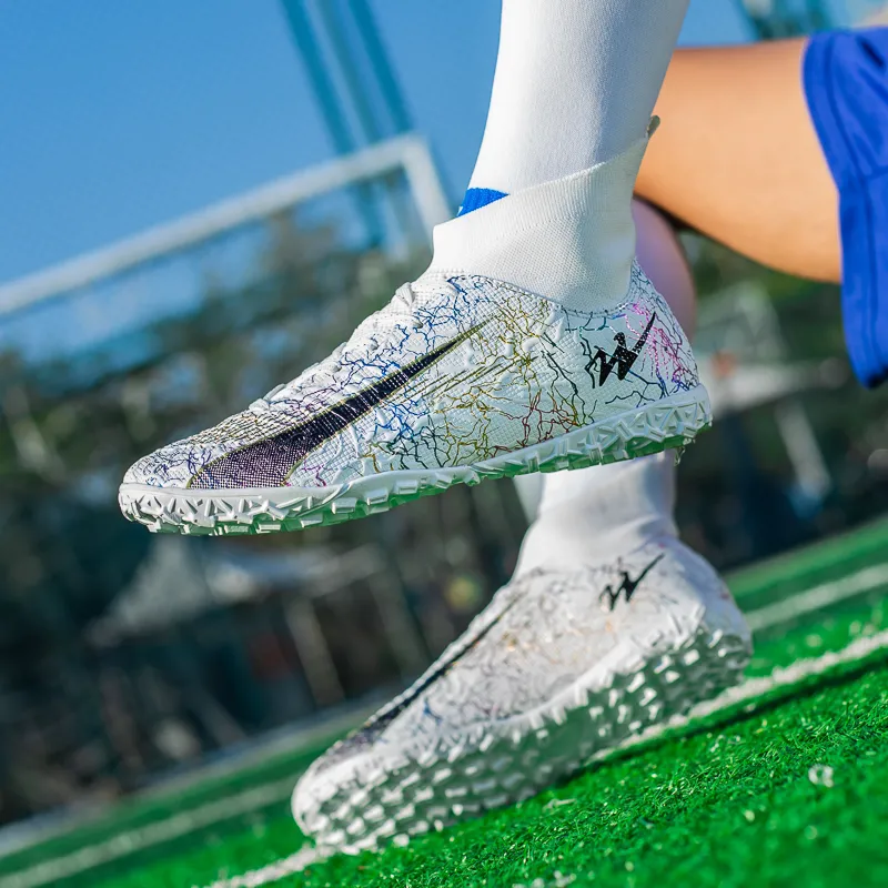 DOUBLE STAR 88 Lightweight Soccer Shoes Unisex White-4