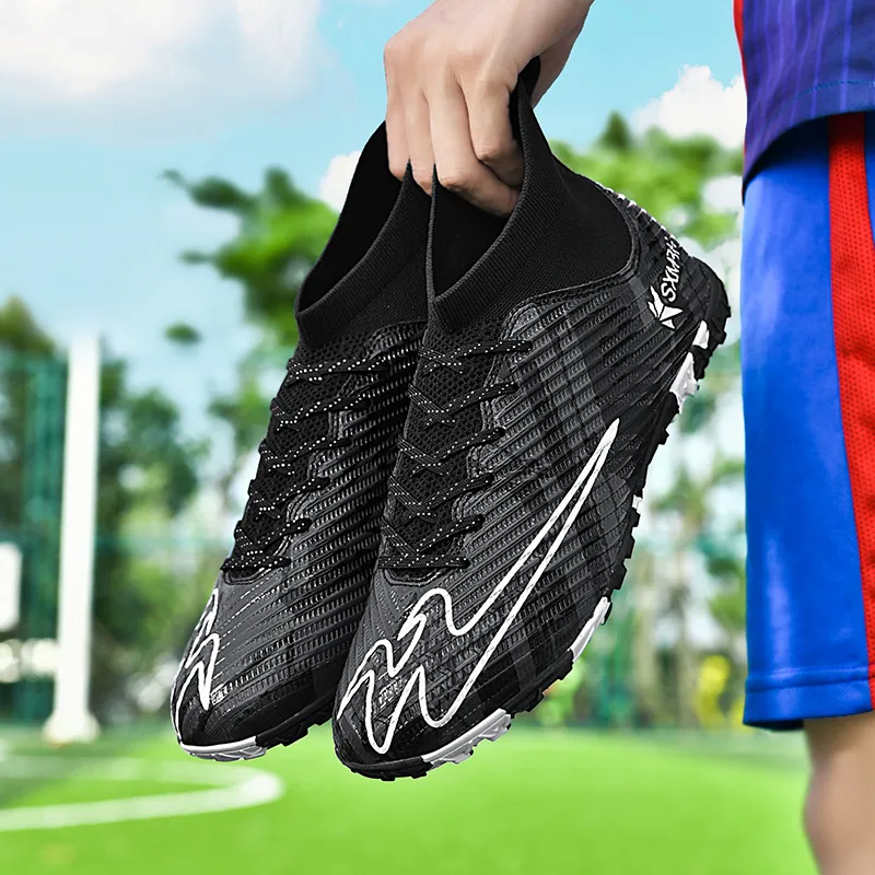 DOUBLE STAR 88 Lightweight And Wear resistant Soccer Shoes Unisex Black-2