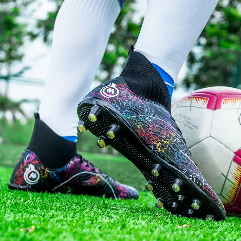 DOUBLE STAR 88 Breathable And Lightweight Soccer Shoes Unisex Black-7