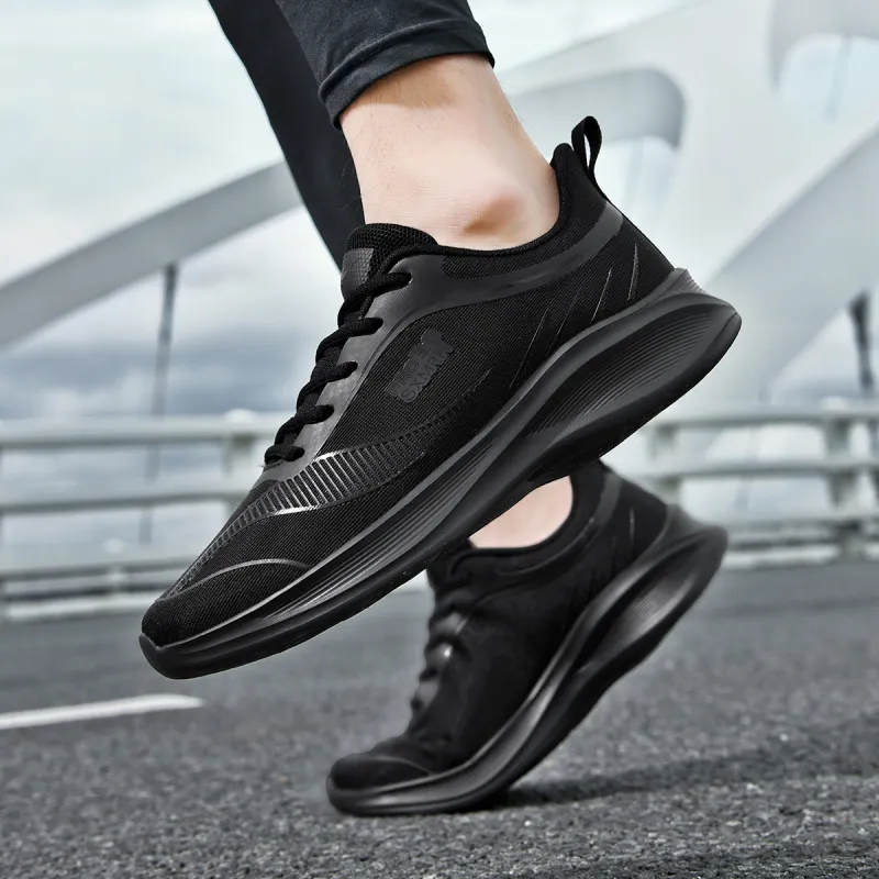 DOUBLE STAR 88 Breathable And Lightweight Running Shoes Men's Black-4