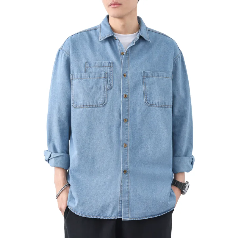 PAINT STAIN Minimalist Style Comfortable And Breathable Everyday Long Sleeved Shirt Unisex-15