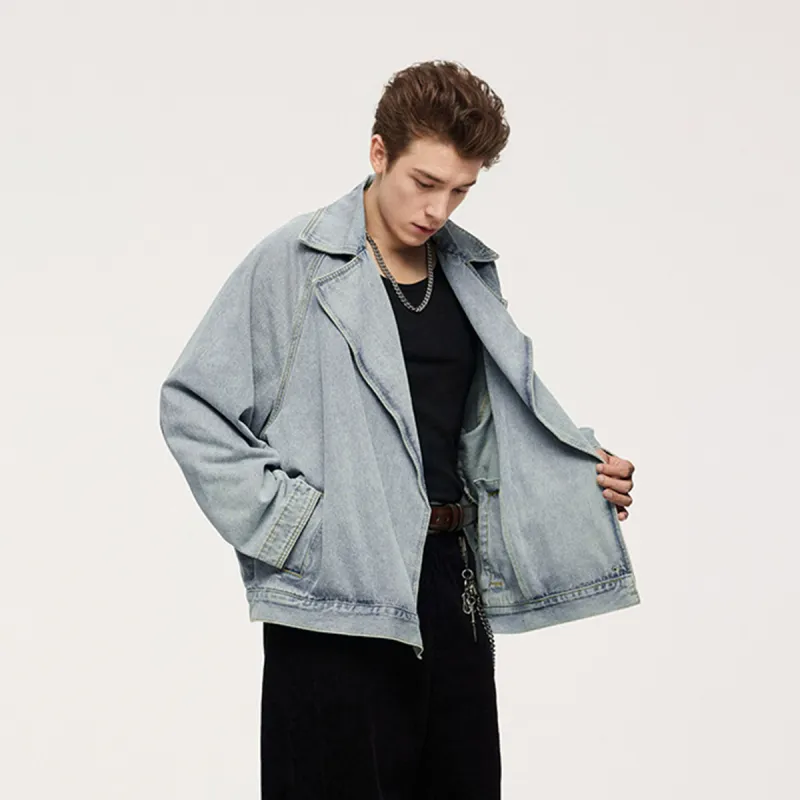 UNIWOLF Denim Jacket Unisex Light Blue-4