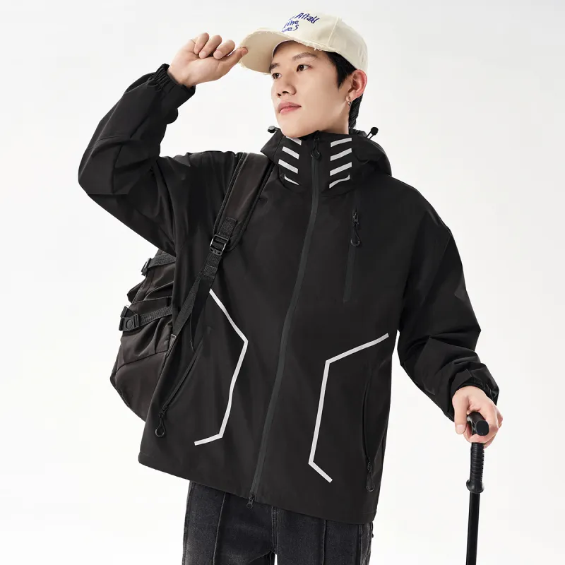 UNIWOLF Water Resistant Windproof Breathable Windbreaker Jacket Unisex-6
