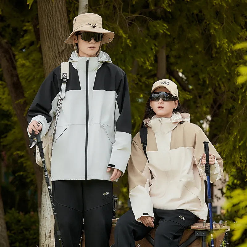 UNIWOLF Water Resistant Windproof Wear Resistant Warm Windbreaker Jacket Unisex-10