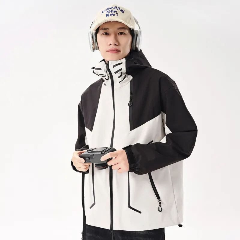 UNIWOLF Water Resistant Windproof Breathable Windbreaker Jacket Unisex-17