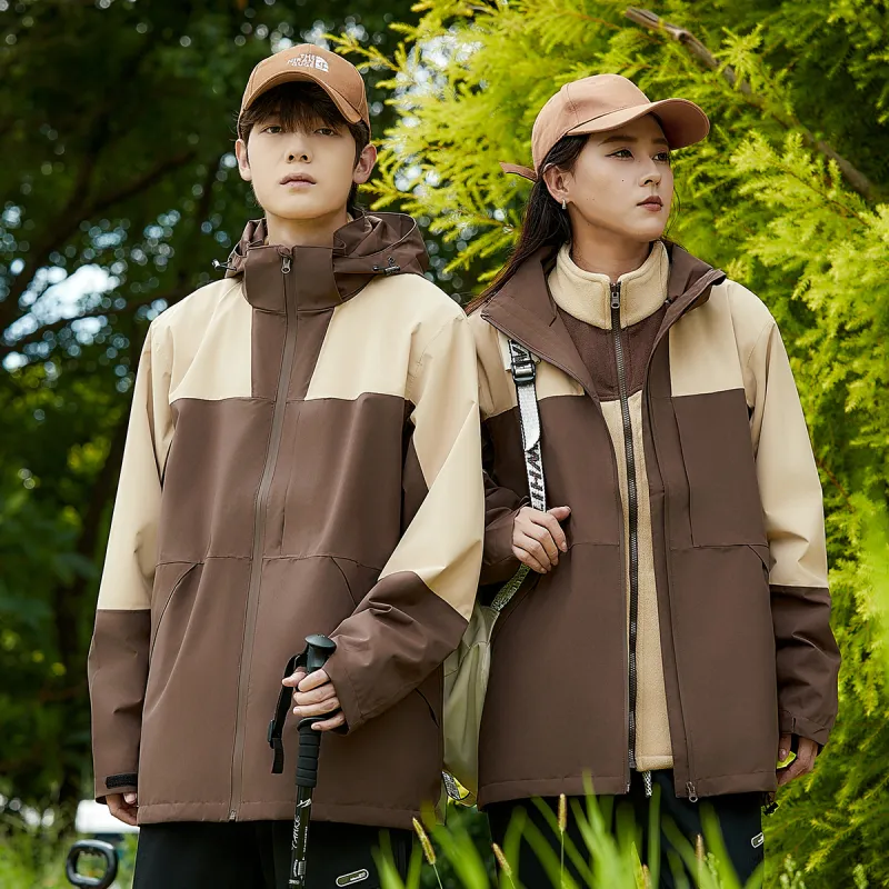UNIWOLF Water Resistant Windproof Wear Resistant Warm Windbreaker Jacket Unisex-4