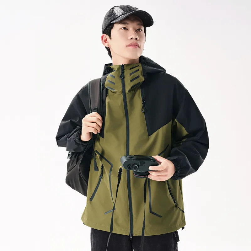 UNIWOLF Water Resistant Windproof Breathable Windbreaker Jacket Unisex-30